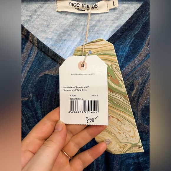 🌀Nice Things🌀 Marble Print Wool Blend Maxi Dress - Picture 10 of 10